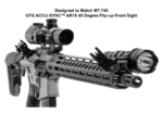 ACCU-SYNC® 45 Degree, Dual Aperture Rear Sight, Manual Flip-up | UTG® - slika 8