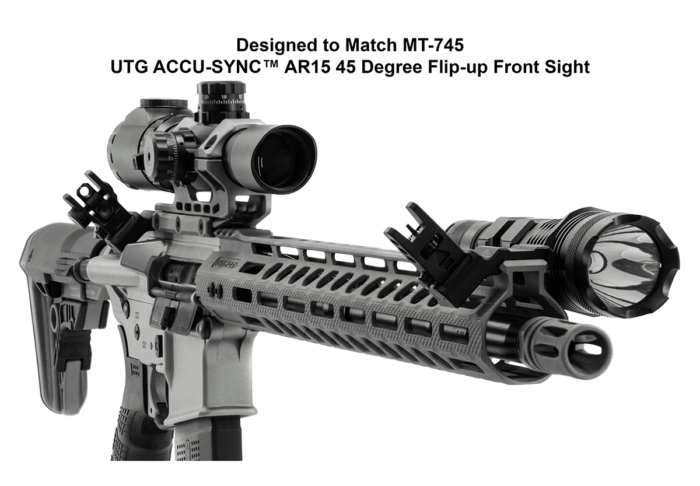 ACCU-SYNC® 45 Degree, Dual Aperture Rear Sight, Manual Flip-up | UTG® - slika 8