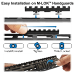 M-LOK® RAIL SECTION (Different Sizes) | UTG® PRO - slika 6