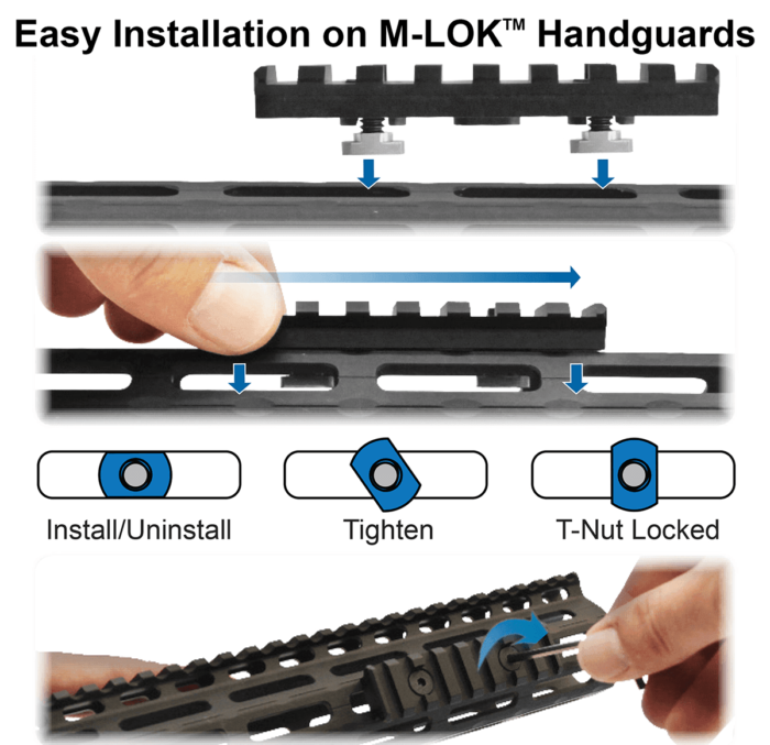 M-LOK® RAIL SECTION (Different Sizes) | UTG® PRO - slika 6