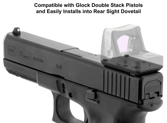 Rear Sight Dovetail Optic Mount, GLOCK® Compatible, for RMR® | UTG® - slika 5