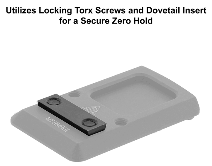 Rear Sight Dovetail Optic Mount, GLOCK® Compatible, for RMR® | UTG® - slika 7