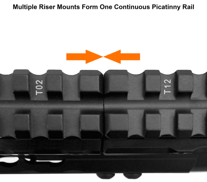 Super Slim Picatinny Riser Mount (13 slot) | UTG® - slika 6