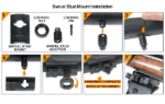 Rubber Armored Full Metal QD Bipod | UTG® - slika 10