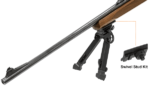 Rubber Armored Full Metal QD Bipod | UTG® - slika 11