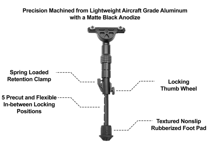 Recon Flex® Bipod (M-LOK) | UTG® - slika 6