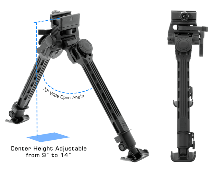 Big Bore Full Stability Bipod | UTG® - slika 4