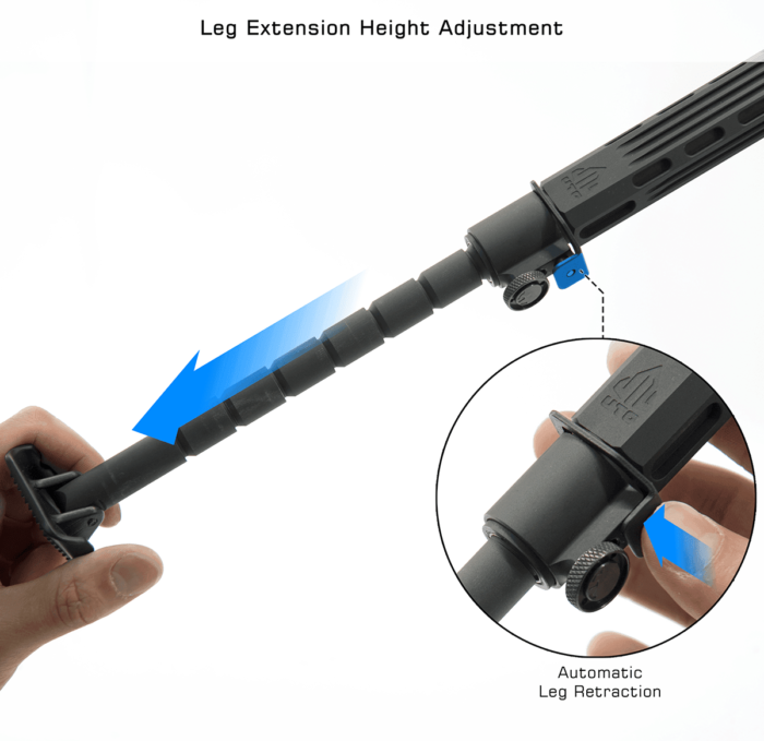 Big Bore Full Stability Bipod | UTG® - slika 9