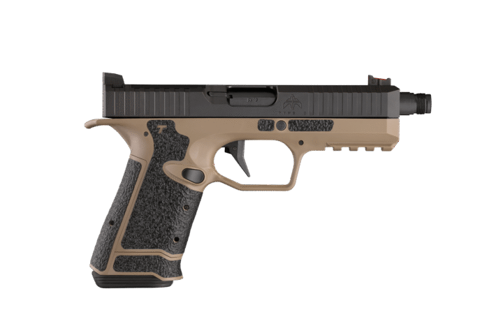 Archon Firearms TYPE D semiautomatic pistol, 9mm Luger, Black slide, GEN2 FDE modular grip, EDGE FDE grip tape, RMR cut, TB 13.5x1LH - slika 2