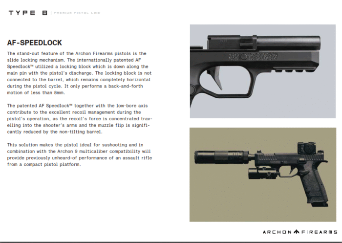 Archon Firearms TYPE B, 9mm Luger, Gen1 Grip (Black) OR (RMR, cover plate included) - slika 6