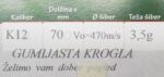 ELEKTROPLASTIKA GUMIJASTA KROGLA 12/70, 3,5G - slika 2