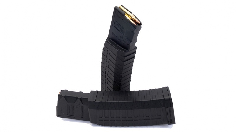 schmeisser-60rd-quad-stack-ar15-polymer-stick-windowed-magazine-image Schmeisser 60 Round Quad-Stack AR15 magazine - slika 1