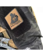 PT Logo PVC patch | Black/Coyote - slika 3