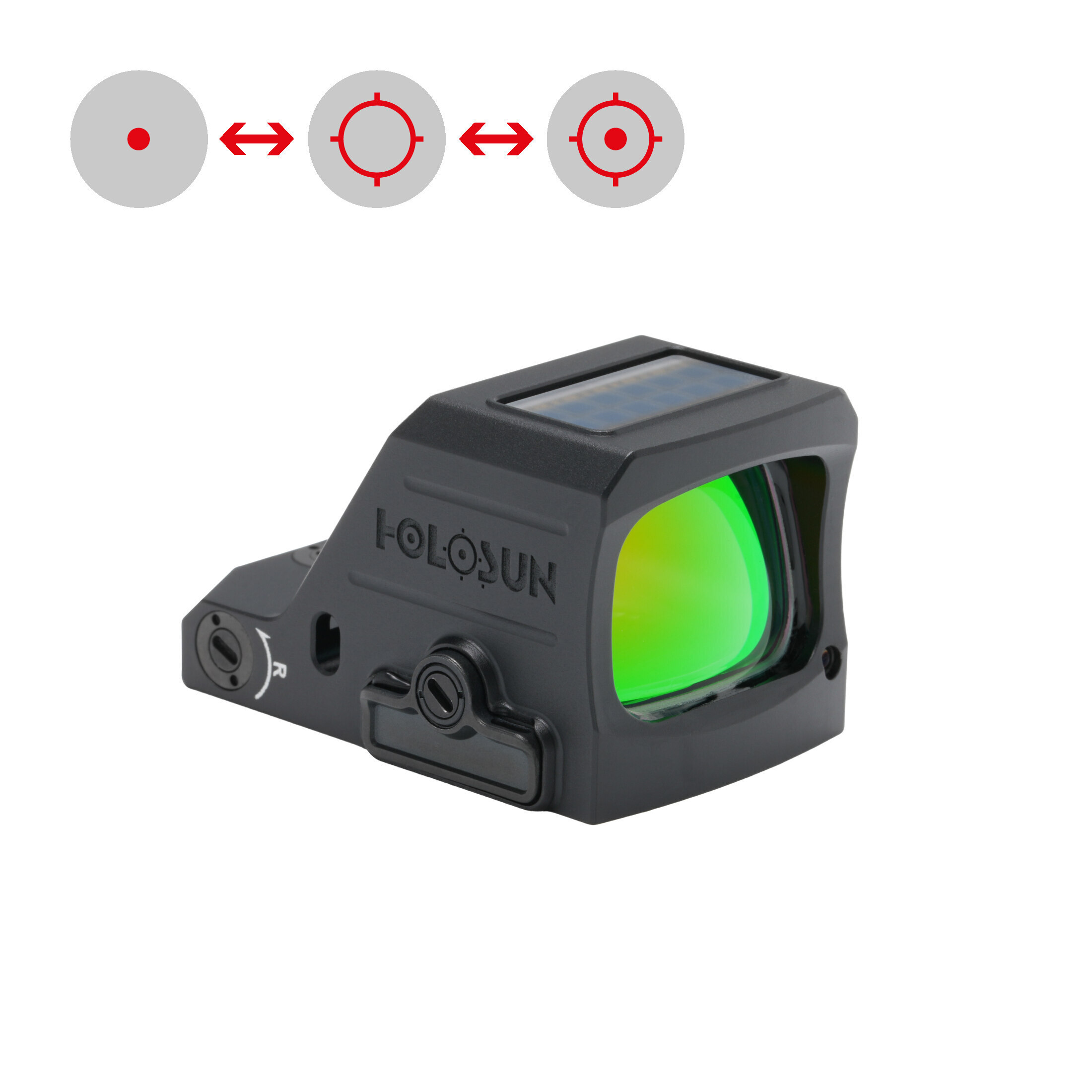 155612fe3c37f364015057b36b8859c6 Holosun HS507C RD X3 * Red, Circle Dot, Solar - slika 1